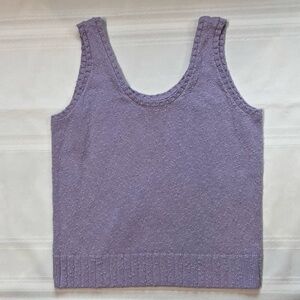 LOFT Tank‎ Top Lavender Cotton Blend Sz S EUC $5 ADD ON with $15+ Bundle